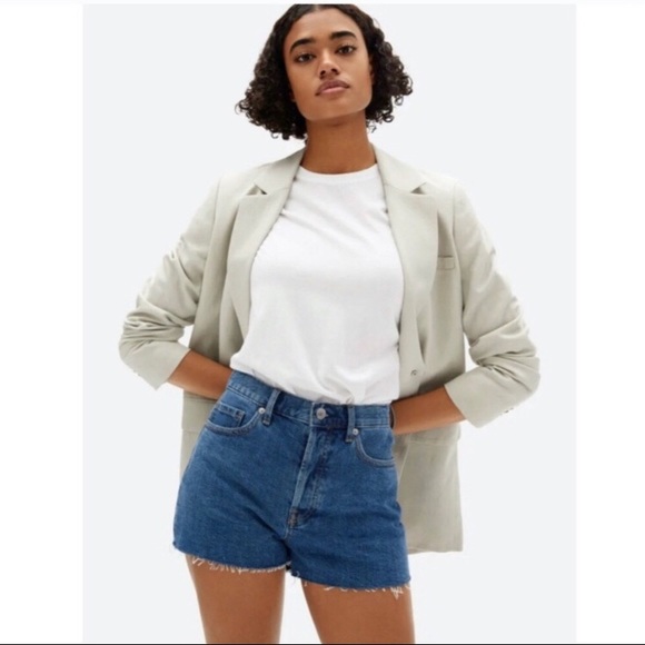 EVERLANE The Cheeky Jean high waisted cutoff jean shorts size 29 - Picture 5 of 16